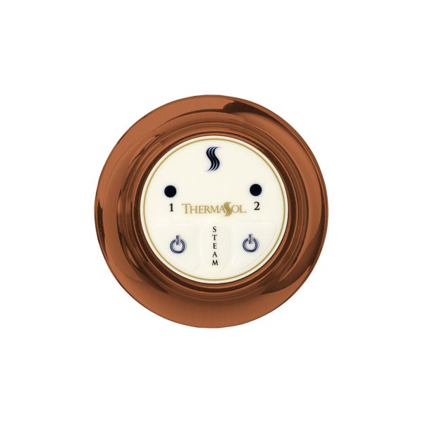 ThermaSol Steam Shower Control, Easy Start Series, Contemporary Flushmount