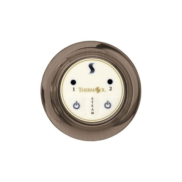 ThermaSol Steam Shower Control, Easy Start Series, Contemporary Flushmount