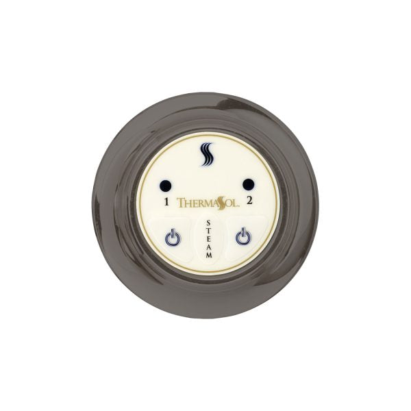 ThermaSol Steam Shower Control, Easy Start Series, Contemporary Flushmount
