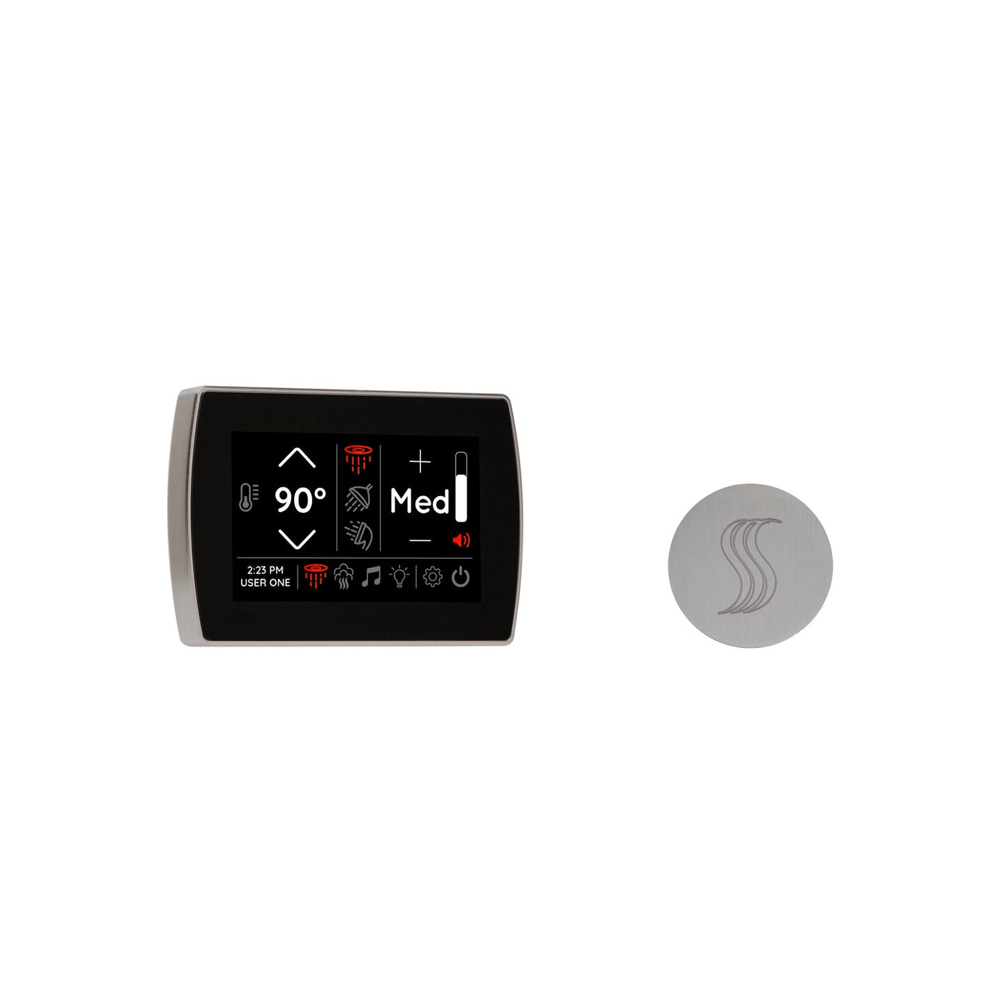 ThermaSol SignaTouch Control 5", SteamVection Steam Head, Round
