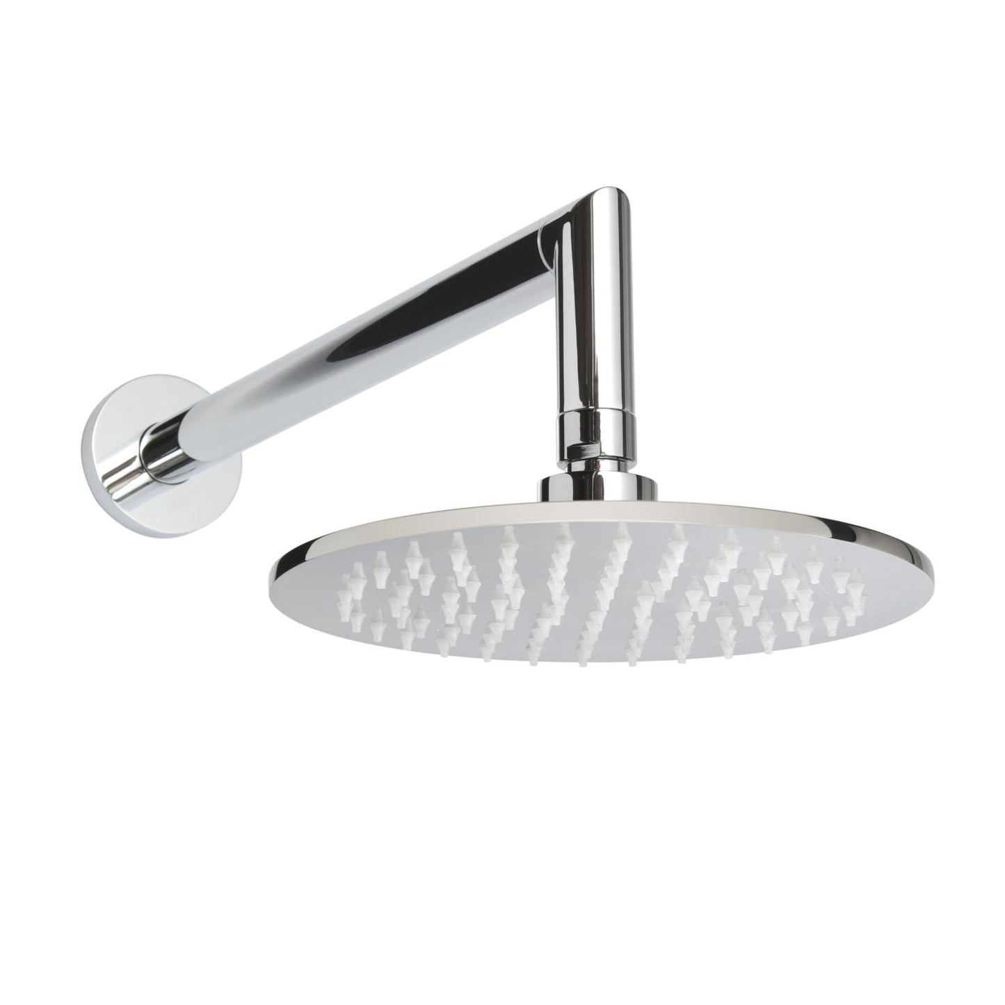 ThermaSol Shower Package w/Rain Canopy, Wall Shower Arm and Hand Shower, Round