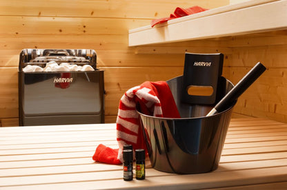 Harvia The Wall 8kW, Sauna Heater, Stainless Steel and Black Steel