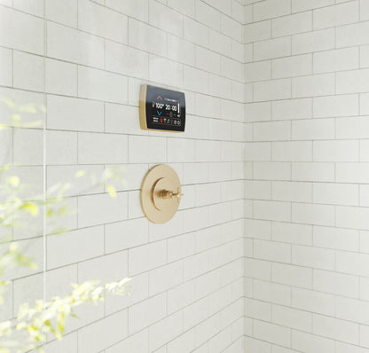 ThermaSol SignaTouch 5" Smart Touchscreen Steam Shower Control, Modern Recessed