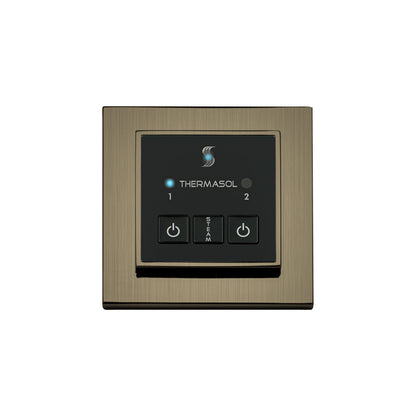 ThermaSol Steam Shower Control, Easy Start Series, Modern Recessed