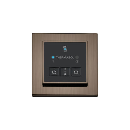 ThermaSol Steam Shower Control, Easy Start Series, Modern Recessed