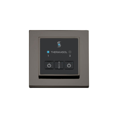 ThermaSol Steam Shower Control, Easy Start Series, Modern Recessed