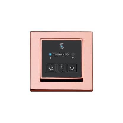 ThermaSol Steam Shower Control, Easy Start Series, Modern Recessed