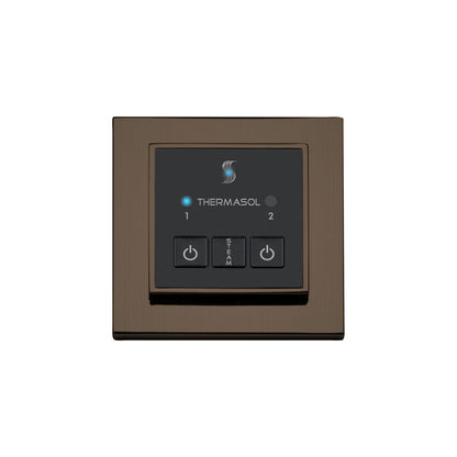 ThermaSol Steam Shower Control, Easy Start Series, Modern Recessed