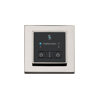 ThermaSol Steam Shower Control, Easy Start Series, Modern Recessed