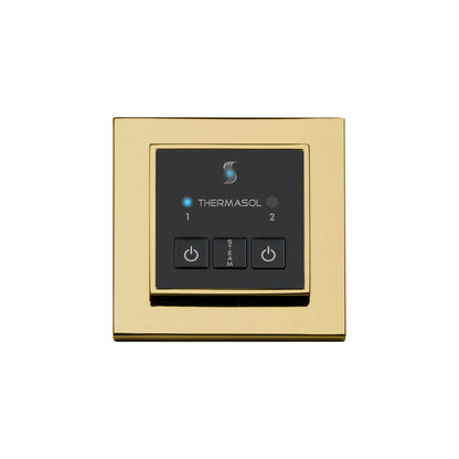 ThermaSol Steam Shower Control, Easy Start Series, Modern Recessed