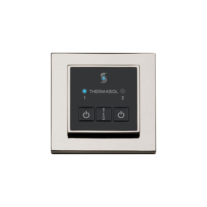 ThermaSol Steam Shower Control, Easy Start Series, Modern Recessed