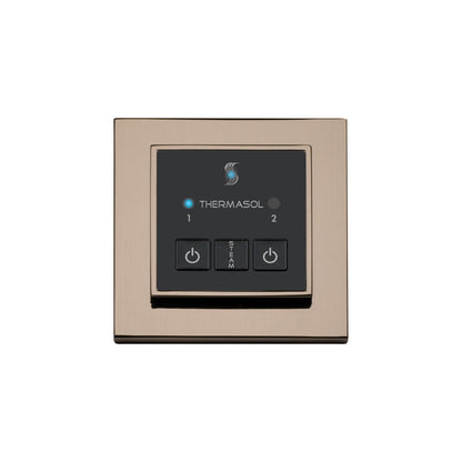 ThermaSol Steam Shower Control, Easy Start Series, Modern Recessed