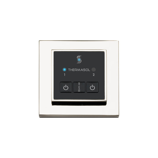 ThermaSol Steam Shower Control, Easy Start Series, Modern Recessed