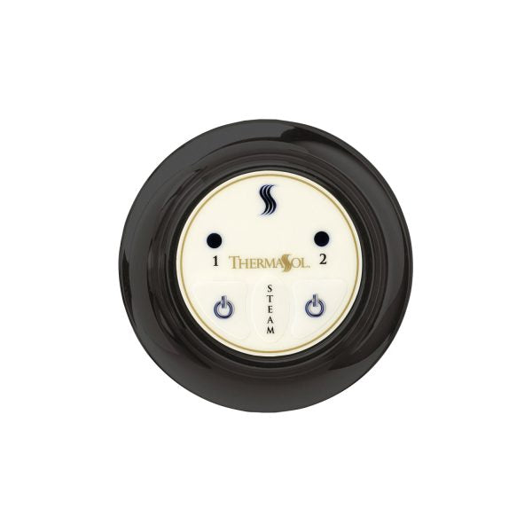 ThermaSol Steam Shower Control, Easy Start Series, Contemporary Flushmount