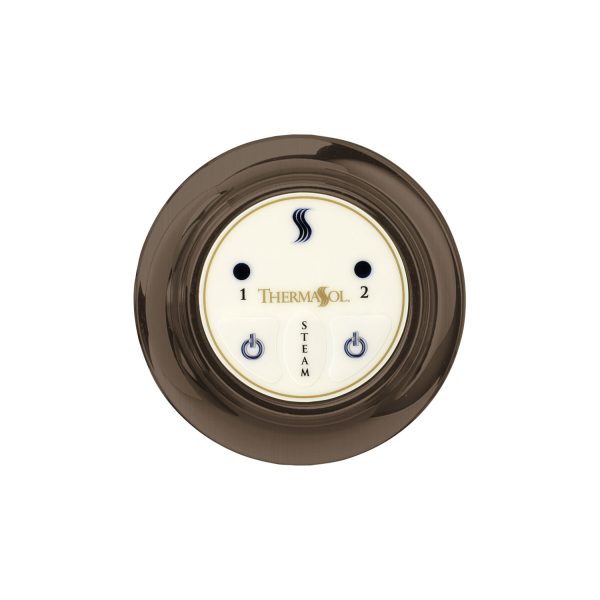 ThermaSol Steam Shower Control, Easy Start Series, Contemporary Flushmount