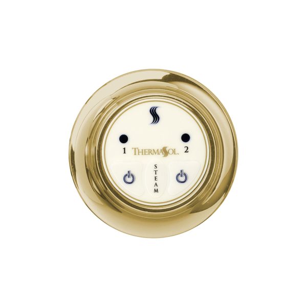 ThermaSol Steam Shower Control, Easy Start Series, Contemporary Flushmount