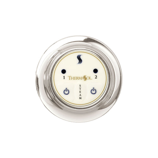 ThermaSol Steam Shower Control, Easy Start Series, Contemporary Flushmount