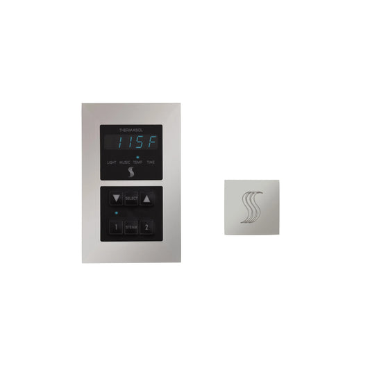 ThermaSol  Signature Series Steam Shower Kit, Modern Recessed Style SV Square