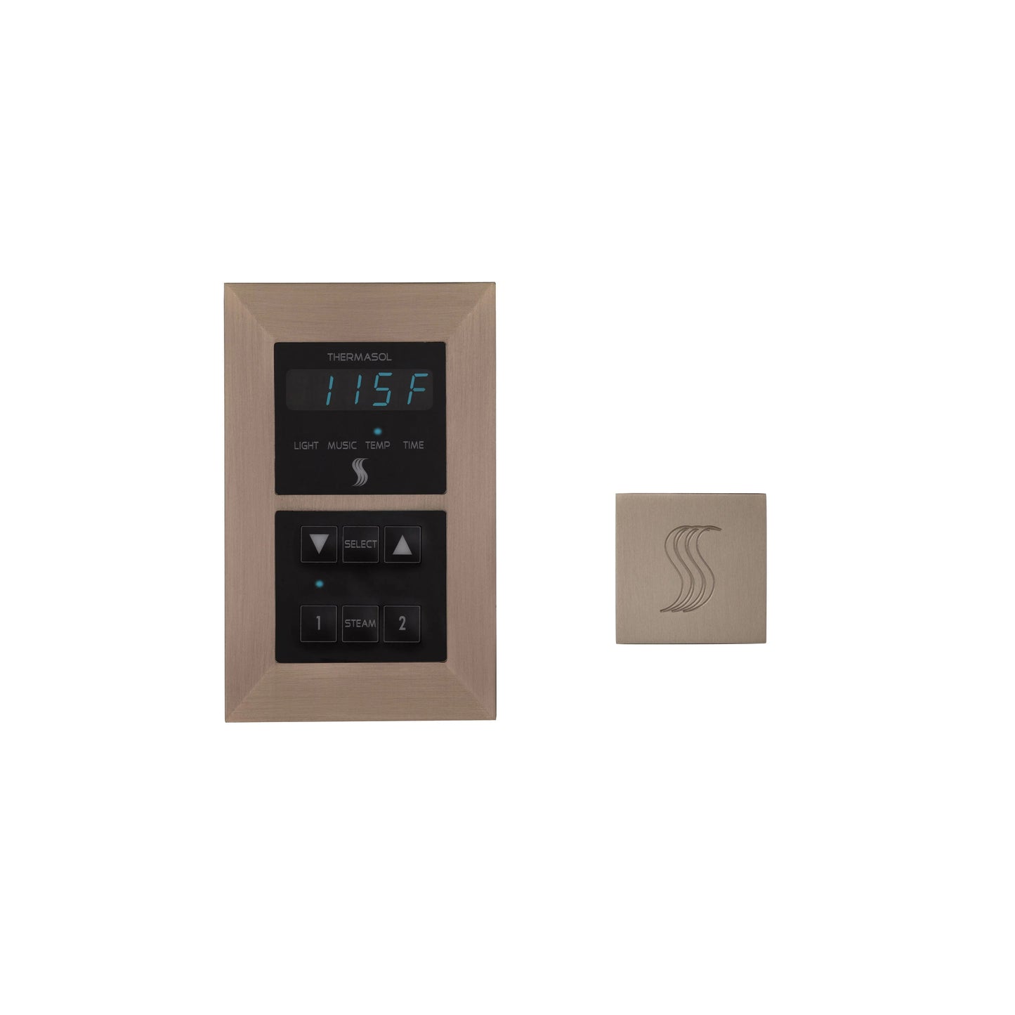 ThermaSol  Signature Series Steam Shower Kit, Modern Recessed Style SV Square