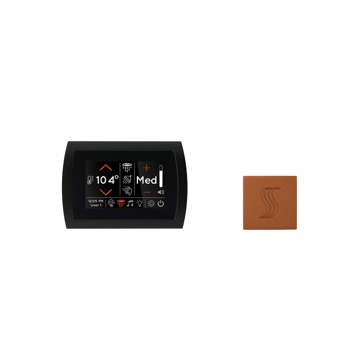 ThermaSol SignaTouch Control 5", SteamVection Steam Head, Square