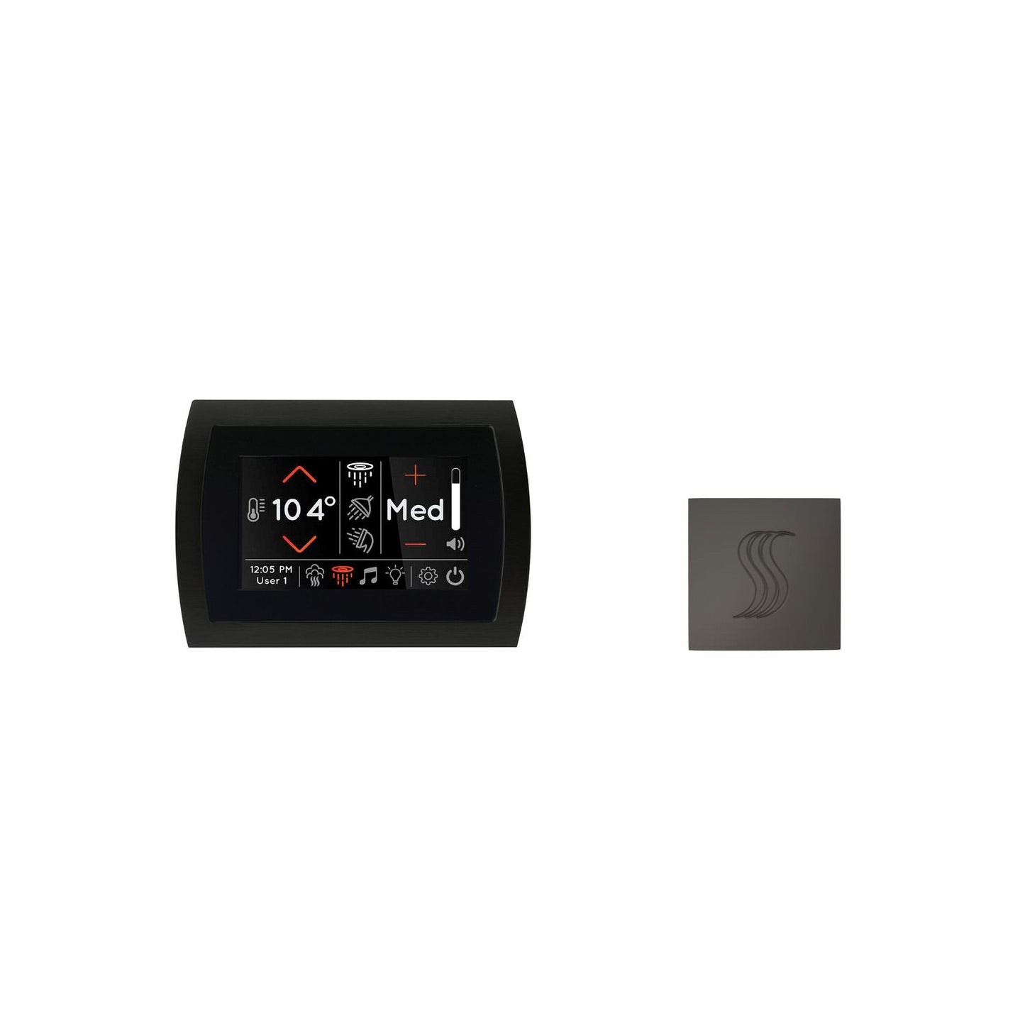 ThermaSol SignaTouch Control 5", SteamVection Steam Head, Square