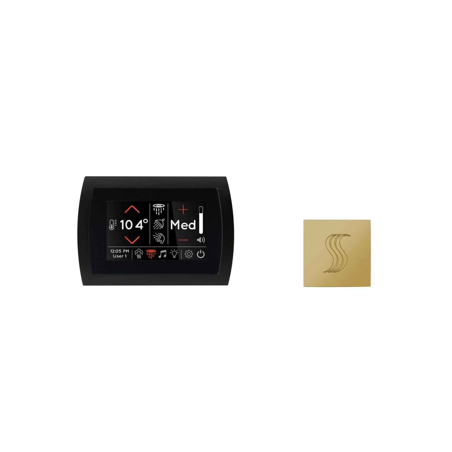 ThermaSol SignaTouch Control 5", SteamVection Steam Head, Square