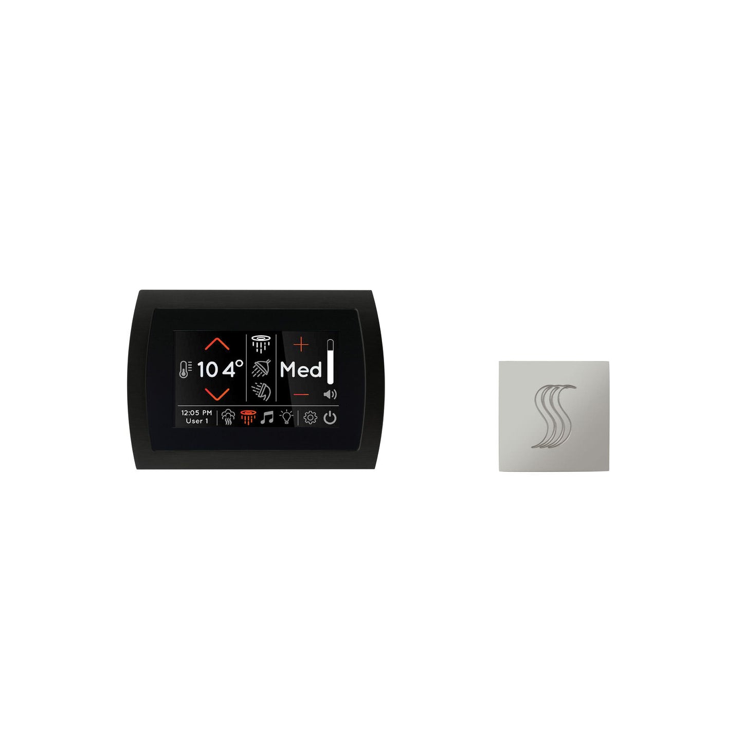 ThermaSol SignaTouch Control 5", SteamVection Steam Head, Square