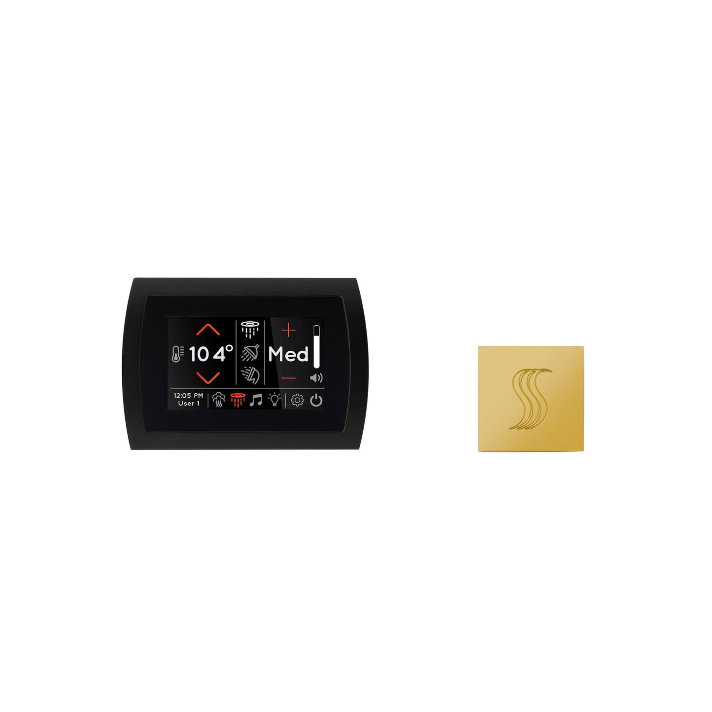 ThermaSol SignaTouch Control 5", SteamVection Steam Head, Square