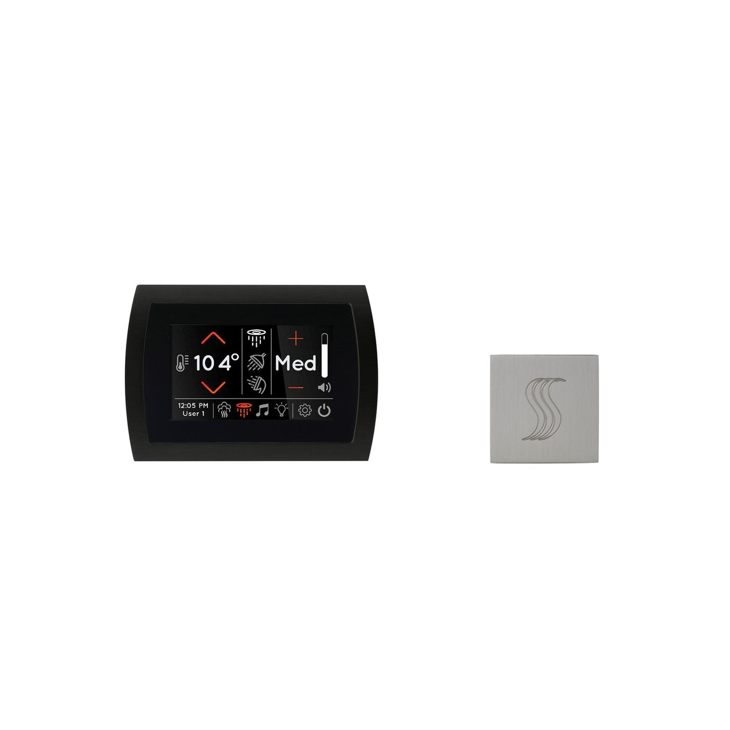 ThermaSol SignaTouch Control 5", SteamVection Steam Head, Square
