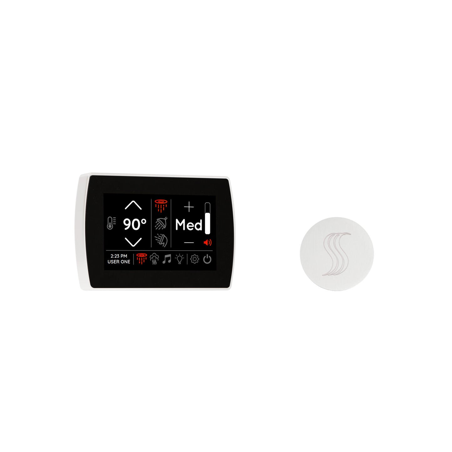 ThermaSol SignaTouch Control 5", SteamVection Steam Head, Round
